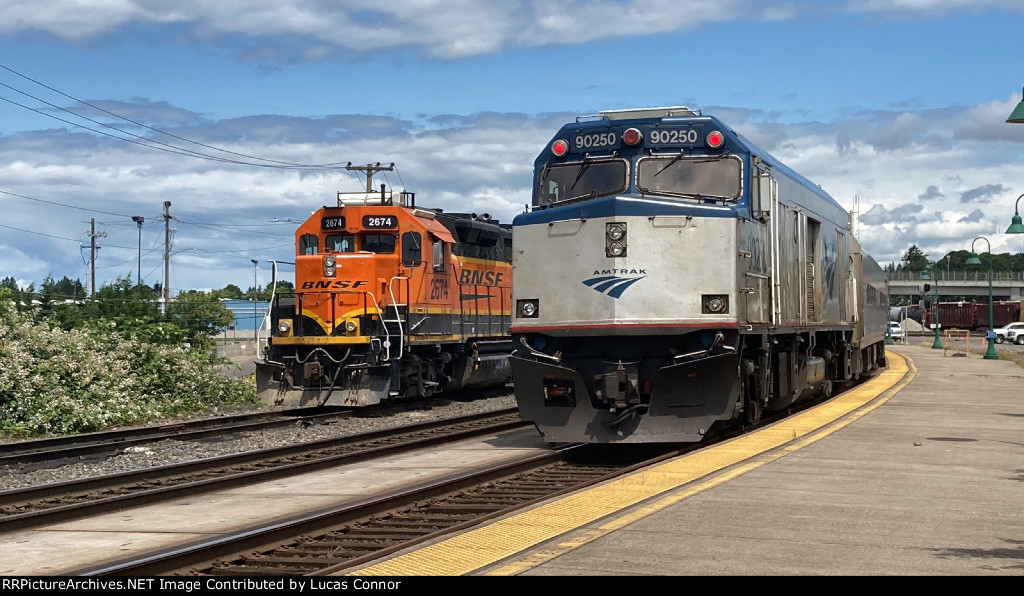 BNSF And Outbound Amtrak